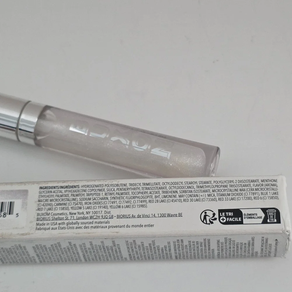 New Buxom Full-On Plumping Lip Polish Gloss Dominique Shimmer 0.15 fl oz NIB